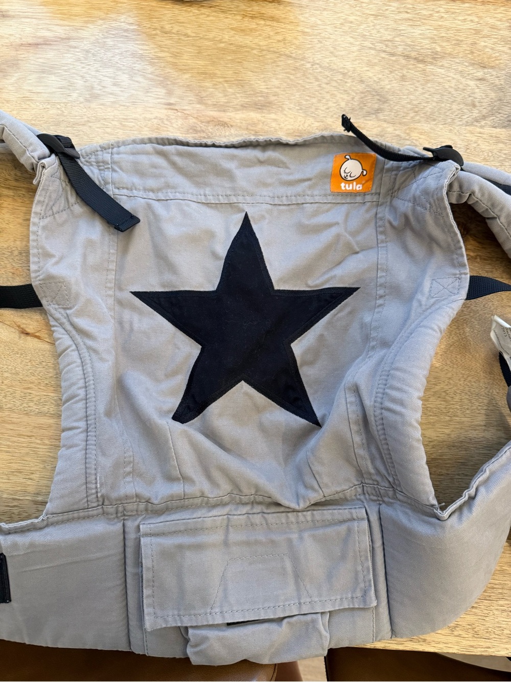 Tula Kids Bottoms Gray with Black Star Accent